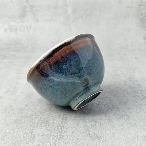 Blue Reactive & Tenmoku Small Bowl