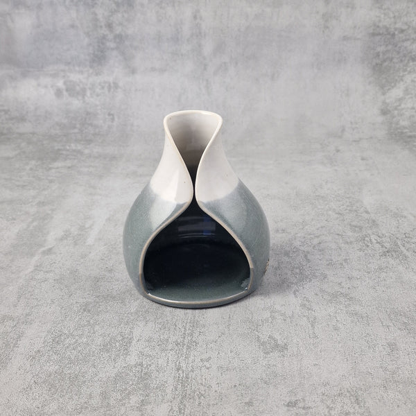 Grey & white Tealight