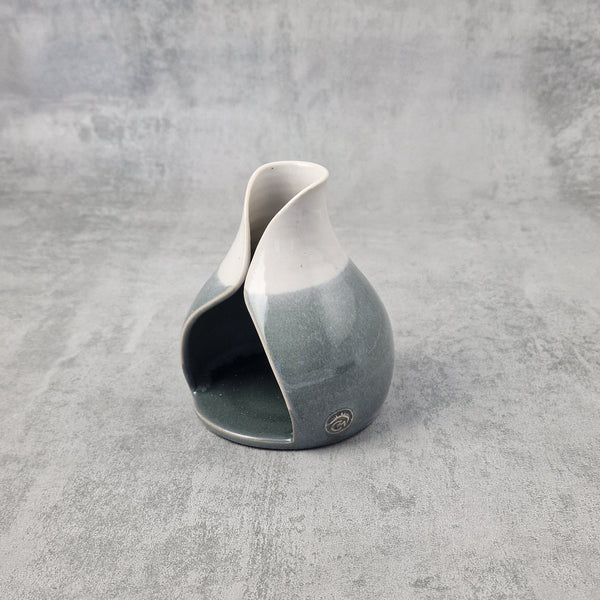 Grey & white Tealight