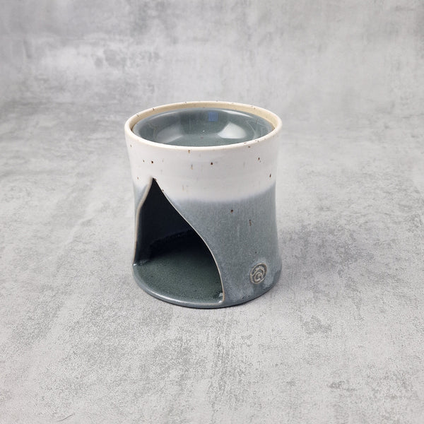 Grey & White with Iron Speckles Wax Melt Burner