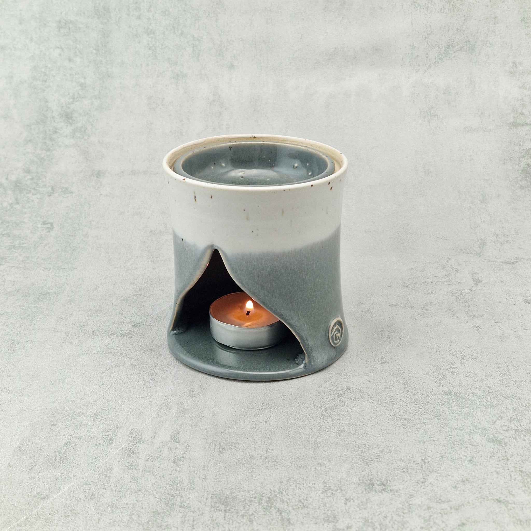 Grey & White Wax Melt Burner