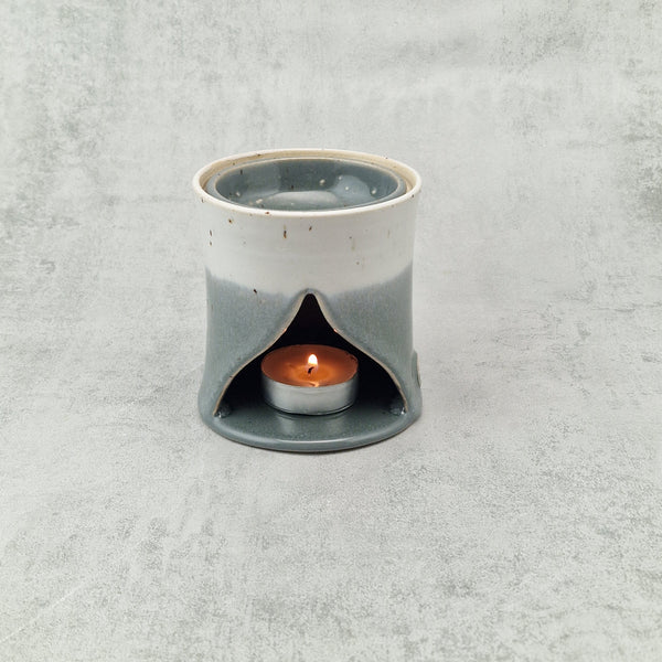 Grey & White Wax Melt Burner