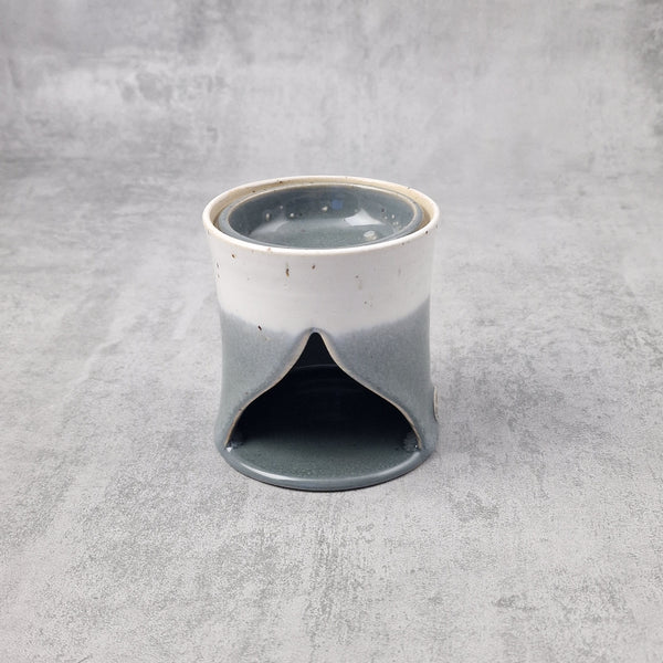 Grey & White Wax Melt Burner