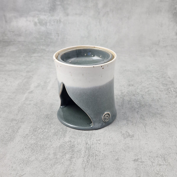 Grey & White Wax Melt Burner