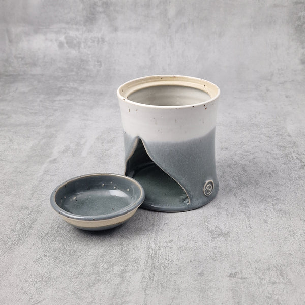 Grey & White Wax Melt Burner