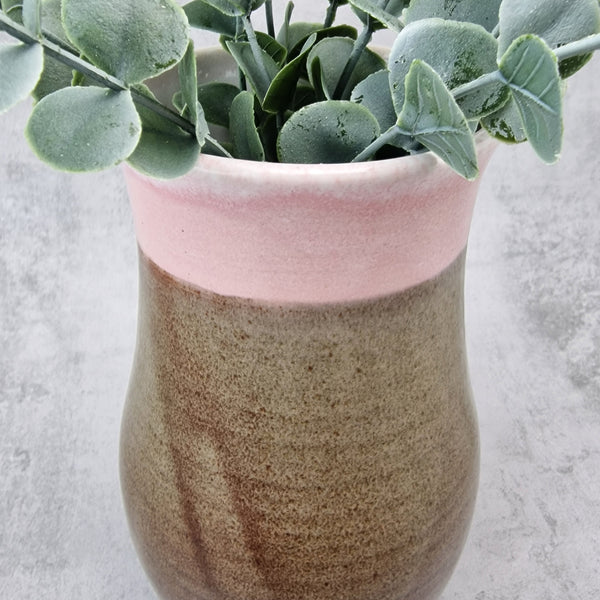 Pink Blush & Tenmoku Vase