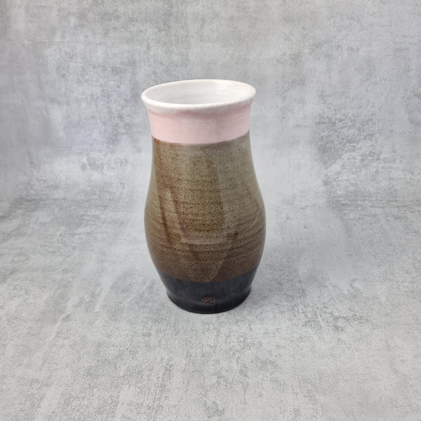 Pink Blush & Tenmoku Vase