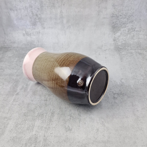 Pink Blush & Tenmoku Vase