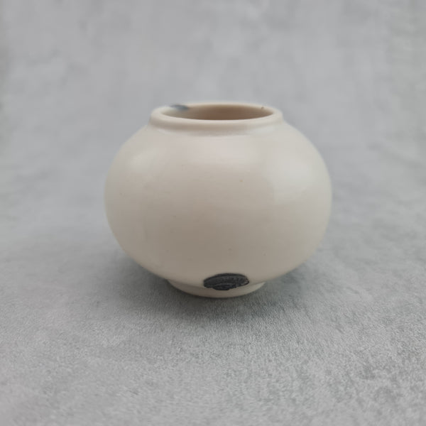 Porcelain Mini Moon Jar with Black fleck