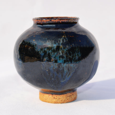 Blue Chun & Tenmoku Moon Jar
