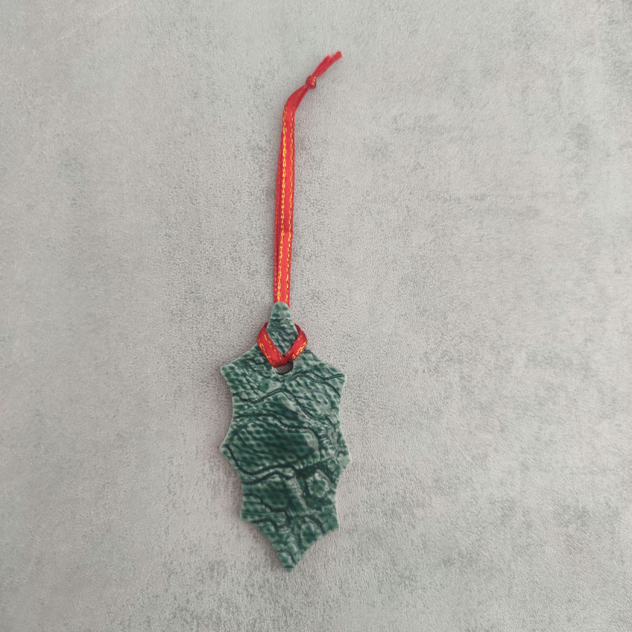 Assorted Porcelain Hanging Christmas Decorations